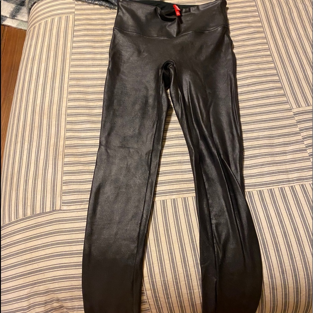 Spanx faux leather leggings